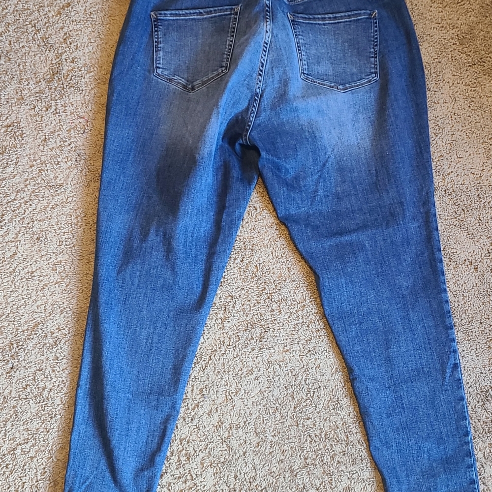 a.n.a. blue jeans skinny mid rise size 18W - Picture 3 of 5